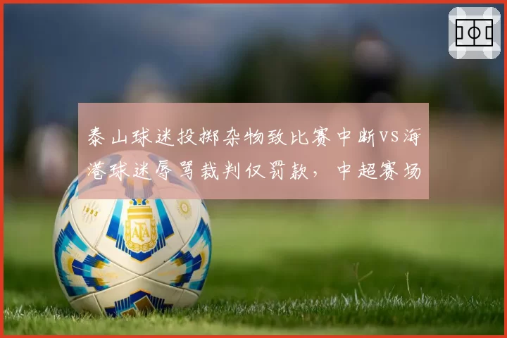 泰山球迷投掷杂物致比赛中断vs海港球迷辱骂裁判仅罚款，中超赛场秩序处罚标准不一